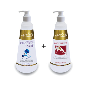 Cleansing Milk 500 ML + Skin Moisturizer 500 ML