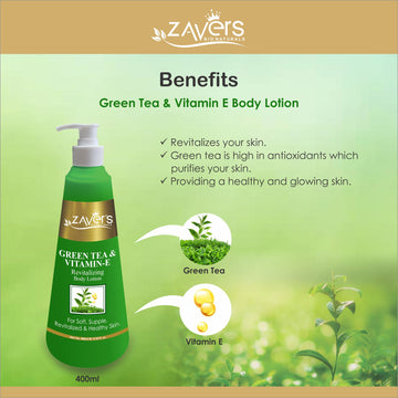 Zavers Green tea & Vitami E body Lotion